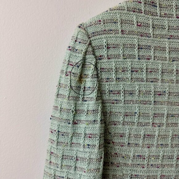 St. John Classic Look/Knit Soft Mint Green Jacket Size 10 - Women's Jacket - Picture 8 of 8